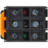 Переключатель с подсветкой на 3 положения IEK MASTER MI-SW60-20XD-4-14-3-K07 2NO синий